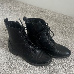 Sun + Stone Black Ankle Boots